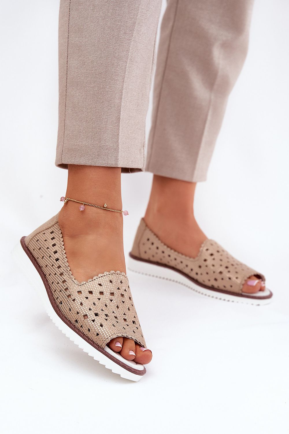 ballerina-sko Step in style til dame fra MS StyleHaven, laget av Bomull; polyester, med detaljer i leather, farge Gul, størrelse 36, med 45720 ermer, hælhøyde flat, skostørrelse 36; 37; 38; 39; 40; 41, perfekt til casual; dress