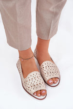 ballerina-sko Step in style til dame fra MS StyleHaven, laget av Bomull; polyester, farge Gul, størrelse 39, med 45720 ermer, perfekt til casual; dress