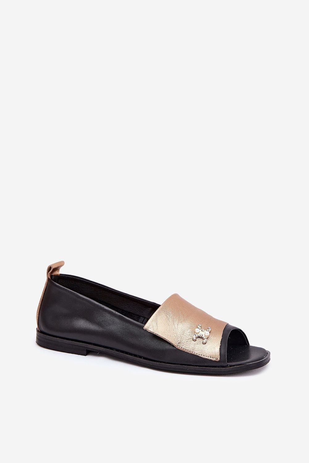 ballerina-sko Step in style til dame fra MS StyleHaven, laget av Bomull; polyester, farge Svart, størrelse 37, med 45720 ermer, perfekt til casual; dress