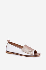 ballerina-sko Step in style til dame fra MS StyleHaven, laget av Bomull; polyester, farge beige, størrelse 40, med 45720 ermer, perfekt til casual; dress