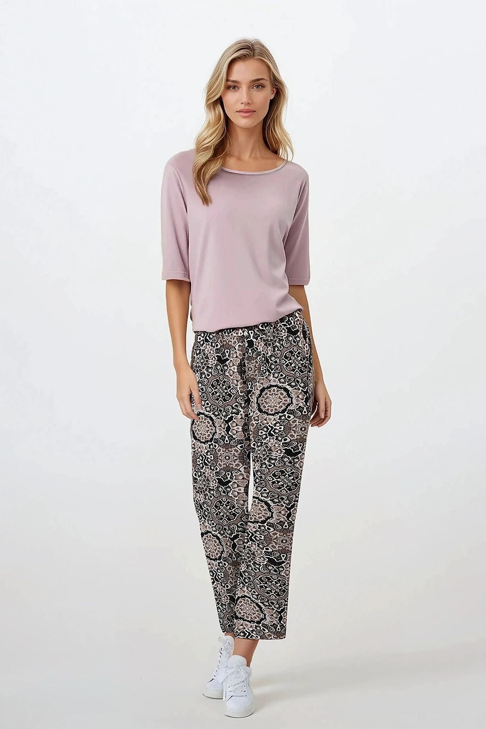 Pyjamas Momenti Per Me til dame fra MS StyleHaven, laget av Viskose, farge Rosa, størrelse s, med 45720 ermer, perfekt til casual; dress