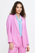 Jakke Nife til dame fra MS StyleHaven, laget av Viskose, farge Blå, størrelse 42, med short ermer, perfekt til casual; dress