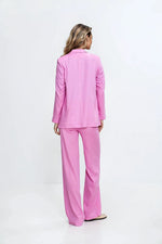 Jakke Nife til dame fra MS StyleHaven, laget av Viskose, farge Rosa, størrelse 38, med short ermer, perfekt til casual; dress