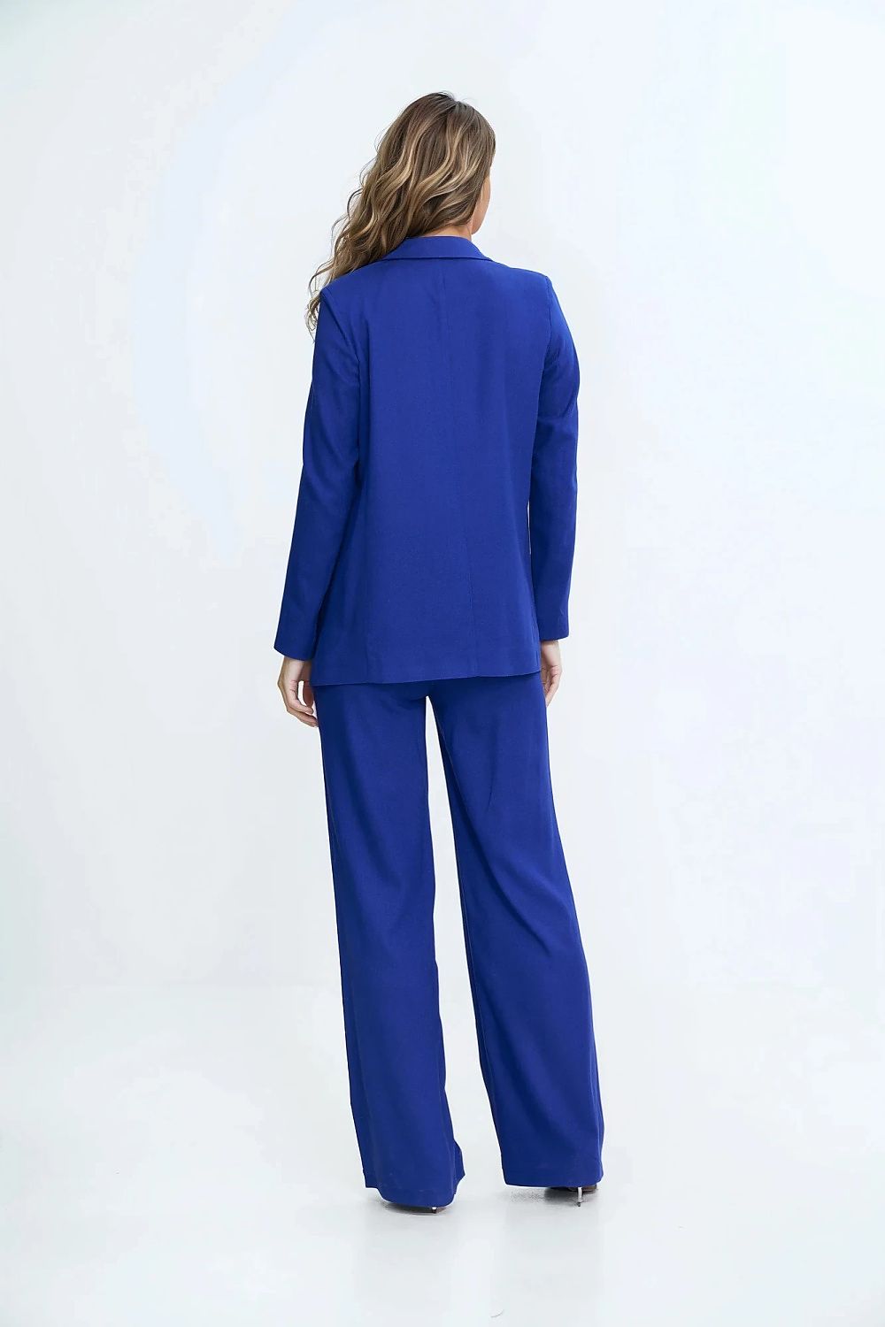 Jakke Nife til dame fra MS StyleHaven, laget av Viskose, farge Blå 2, størrelse 36, med short ermer, perfekt til casual; dress