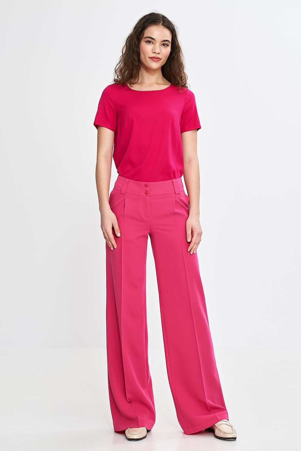 Bukser Nife til dame fra MS StyleHaven, laget av polyester; Viskose, farge Rosa 2, størrelse 38, med sleeveless ermer, perfekt til casual; dress