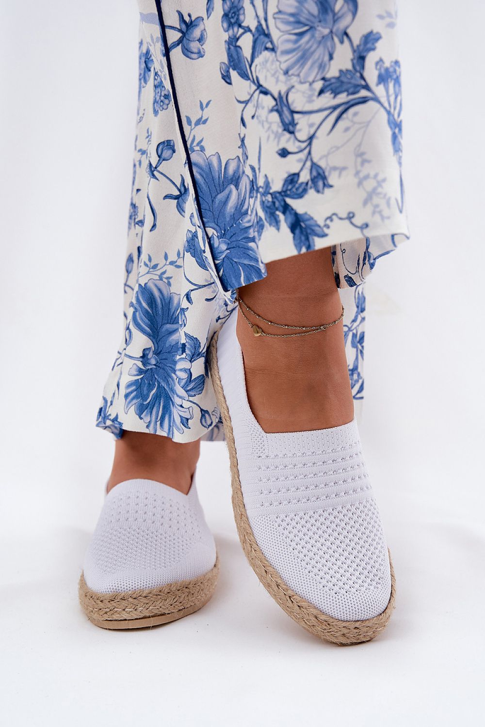 Espadrille Step in style til dame fra MS StyleHaven, laget av Bomull; polyester, farge Svart, størrelse 38, med 45720 ermer, perfekt til casual; dress