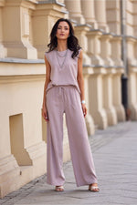 Damebukser Roco Fashion til dame fra MS StyleHaven; stÃ¸rrelse 36; med short; bukselengde long; kjolelengde mini; kjolestil wrap