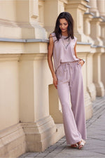 Damebukser Roco Fashion til dame fra MS StyleHaven; stÃ¸rrelse 38; med short; bukselengde long; kjolelengde mini; kjolestil wrap