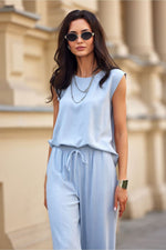 Blouse Roco Fashion fra MS StyleHaven, størrelse 36, med short, bukselengde long, kjolelengde midi, kjolestil wrap