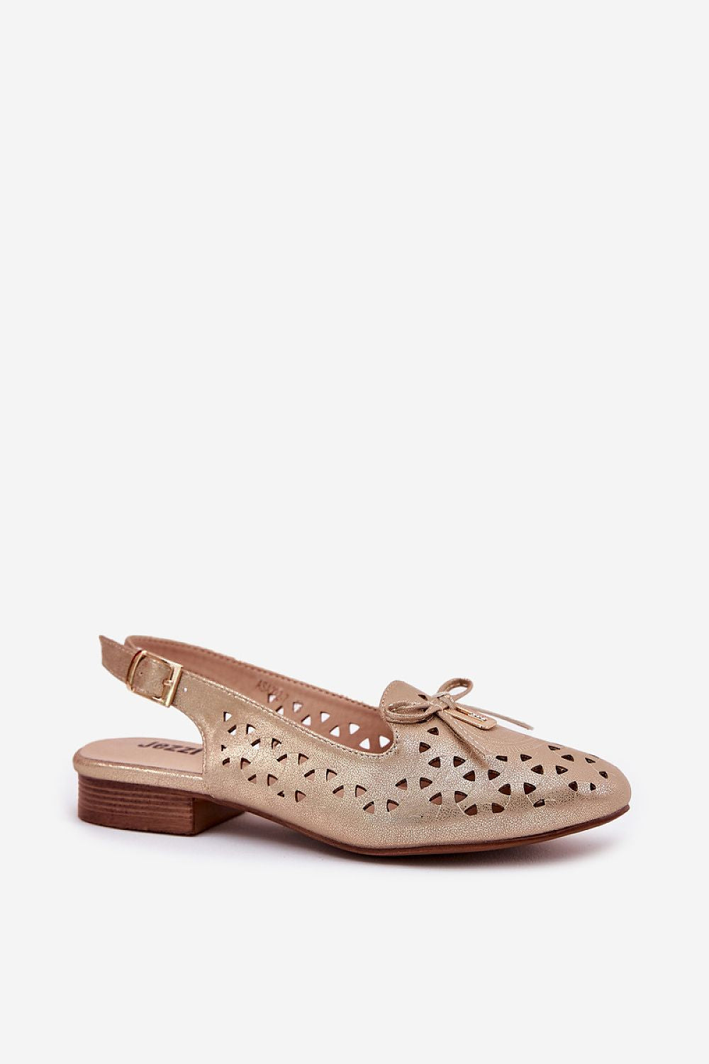 ballerina-sko Step in style til dame fra MS StyleHaven, laget av Bomull; polyester, farge Hvit, størrelse 40, med 45720 ermer, perfekt til casual; dress