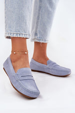 Mocassin Step in Style til dame fra MS StyleHaven, laget av Bomull, farge beige, størrelse 39, med short ermer, perfekt til casual; dress