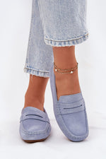 Mocassin Step in Style til dame fra MS StyleHaven, laget av Bomull, farge beige, størrelse 41, med short ermer, perfekt til casual; dress