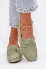 Mocassin Step in Style til dame fra MS StyleHaven, laget av Bomull, farge Blå, størrelse 36, med short ermer, perfekt til casual; dress