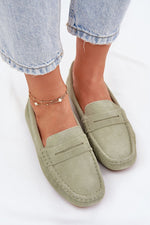 Mocassin Step in Style til dame fra MS StyleHaven, laget av Bomull, farge Blå, størrelse 38, med short ermer, perfekt til casual; dress
