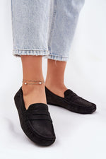 Mocassin Step in Style til dame fra MS StyleHaven, laget av Bomull, farge Blå, størrelse 39, med short ermer, perfekt til casual; dress