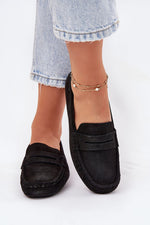 Mocassin Step in Style til dame fra MS StyleHaven, laget av Bomull, farge Blå, størrelse 41, med short ermer, perfekt til casual; dress