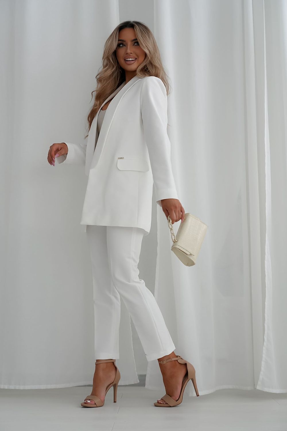 Damebukser Cabba til dame fra MS StyleHaven; laget av Bomull; Polyamid; farge GrÃ¸nn; stÃ¸rrelse 38; med long ermer; perfekt til dress