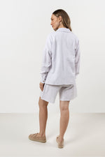 Langermet skjorte awama til dame fra MS StyleHaven, laget av Bomull, farge Hvit, størrelse L, med short ermer, perfekt til casual; dress