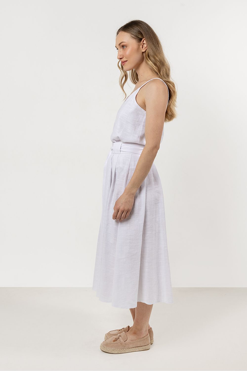 Topp awama til dame fra MS StyleHaven, laget av Bomull, farge Hvit, størrelse M, med short ermer, perfekt til casual; dress