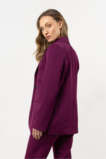 Jakke awama til dame fra MS StyleHaven, laget av Viskose, farge Fiolett, størrelse L, med short ermer, perfekt til casual; dress