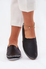 Maciejka Ballerinasko - Step in style til dame fra MS StyleHaven, laget av Bomull; polyester, farge Svart, størrelse 38, med 45720 ermer, perfekt til casual; dress