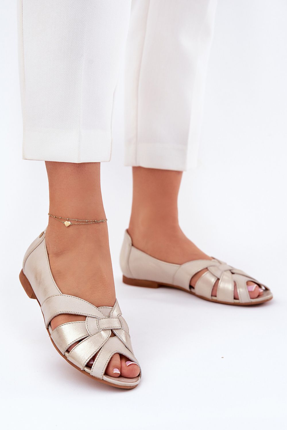 ballerina-sko Step in style til dame fra MS StyleHaven, laget av Bomull; polyester, med detaljer i leather, farge Gul, størrelse 36, med 45720 ermer, hælhøyde flat, skostørrelse 36; 37; 38; 39; 40; 41, perfekt til casual