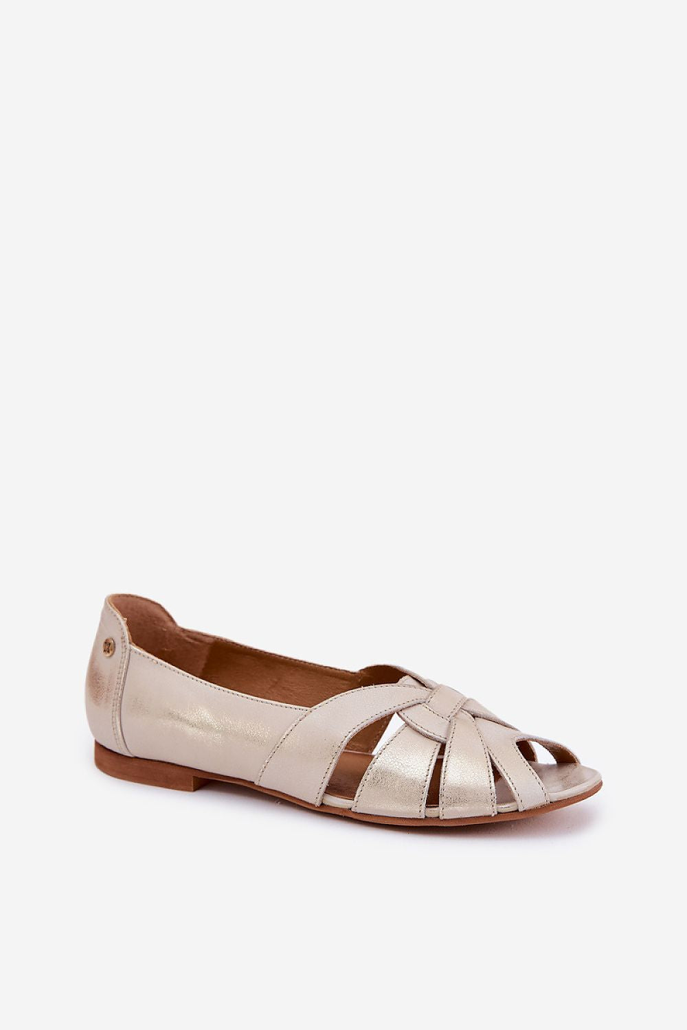 ballerina-sko Step in style til dame fra MS StyleHaven, laget av Bomull; polyester, farge Gul, størrelse 37, med 45720 ermer, perfekt til casual