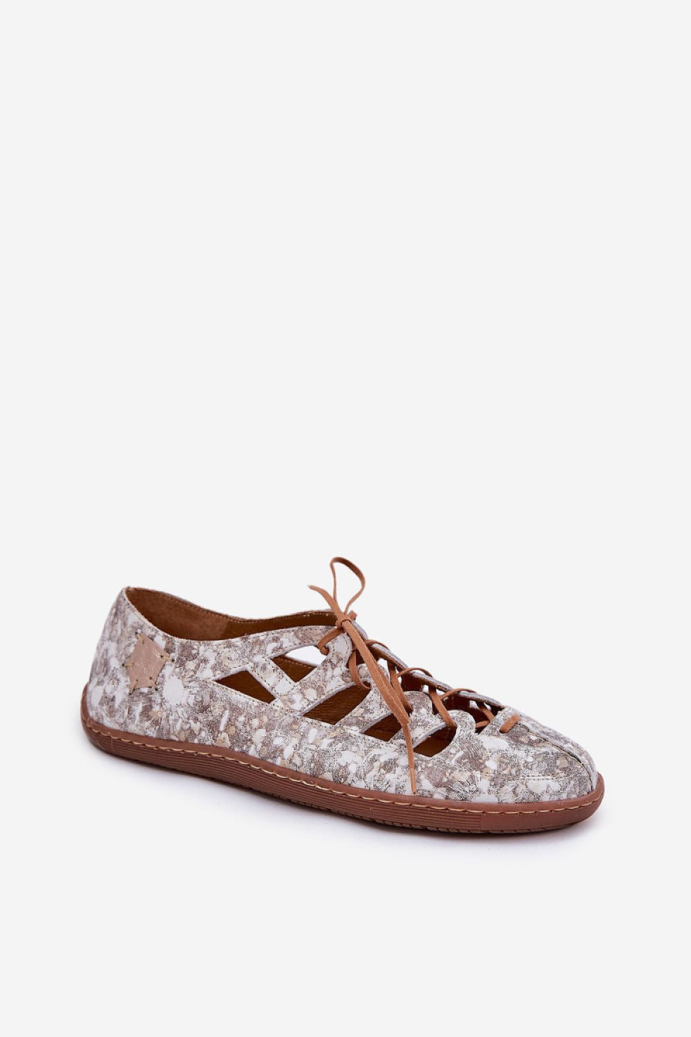 ballerina-sko Step in style til dame fra MS StyleHaven, laget av Bomull; polyester, farge Gul, størrelse 37, med 45720 ermer, perfekt til casual; dress