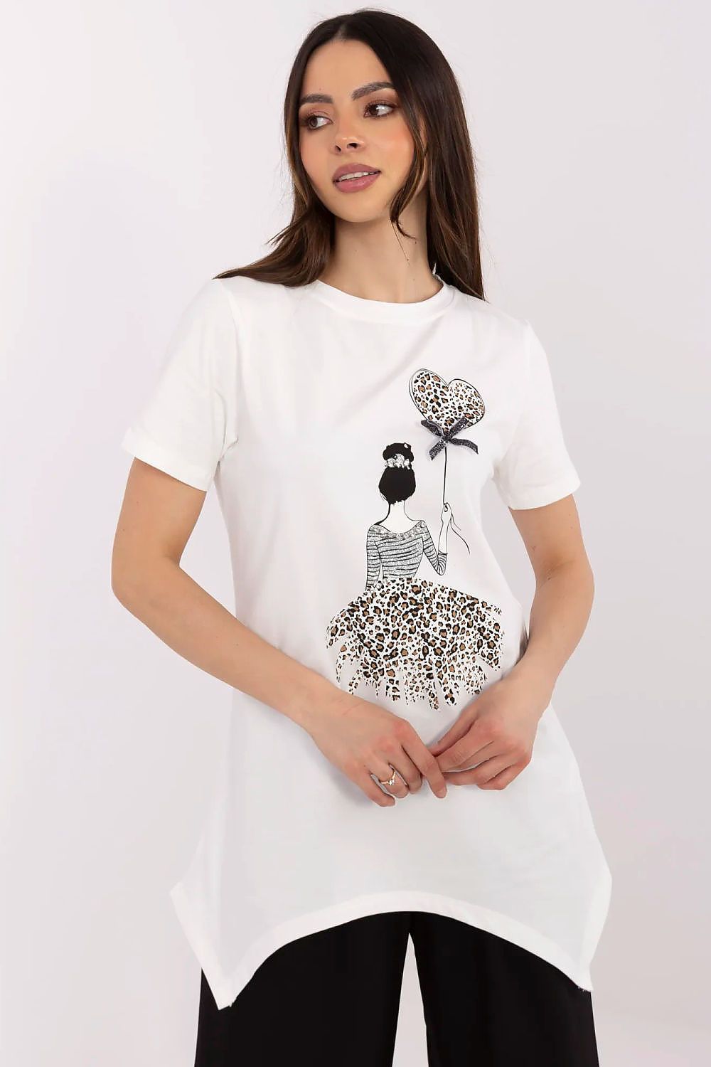 Trendy Damebluse - FP til dame fra MS StyleHaven, størrelse s, med short, bukselengde long, kjolelengde midi, kjolestil wrap