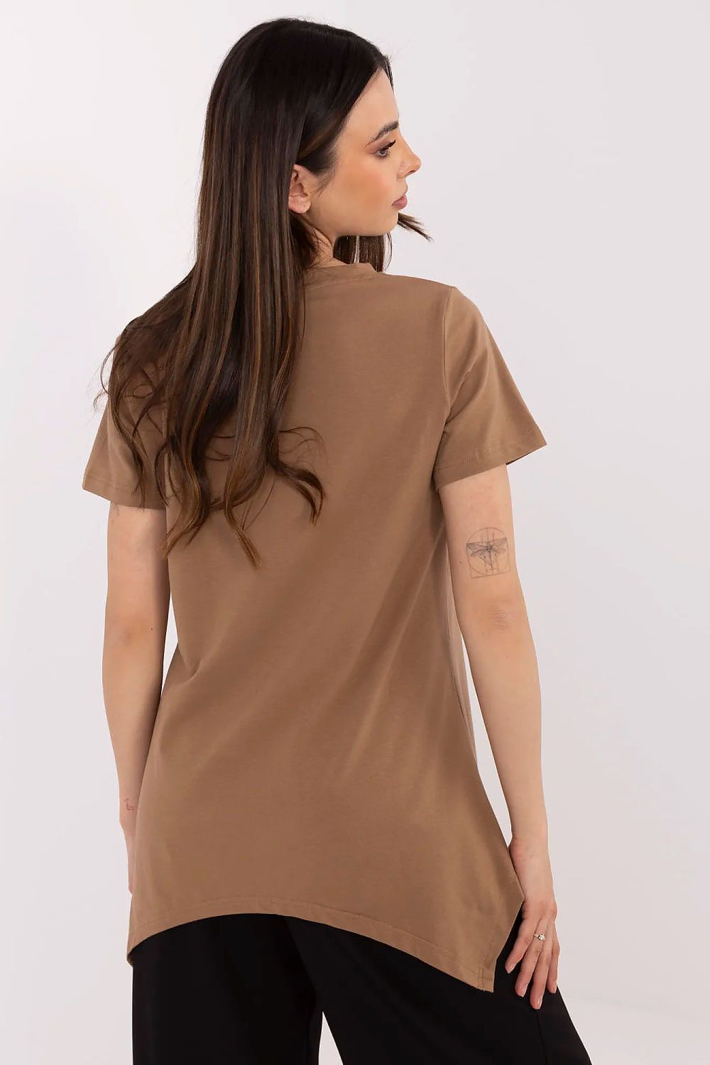 Trendy Damebluse - FP til dame fra MS StyleHaven, størrelse M, med short, bukselengde long, kjolelengde midi, kjolestil wrap