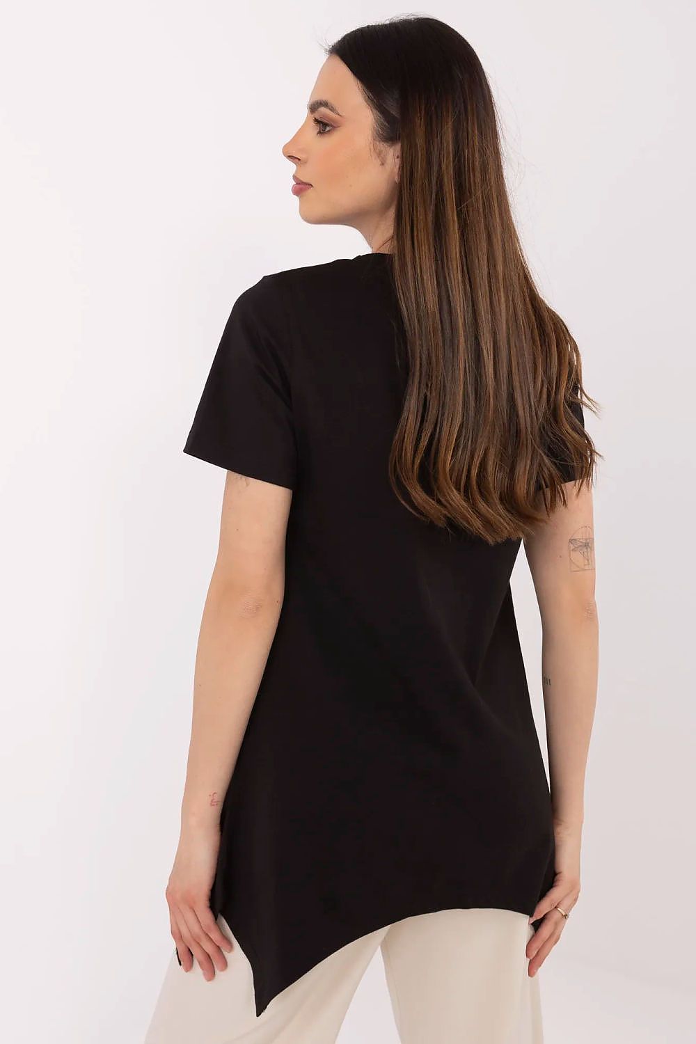 Trendy Damebluse - FP til dame fra MS StyleHaven, størrelse XL, med short, bukselengde long, kjolelengde midi, kjolestil wrap
