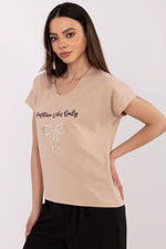 Hverdags komfort T-shirt - FP til dame fra MS StyleHaven, størrelse s, med short, bukselengde long, kjolelengde midi, kjolestil wrap