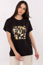 Trendy touch Blouse - FP til dame fra MS StyleHaven, størrelse L/XL, med short, bukselengde long, kjolelengde midi, kjolestil wrap