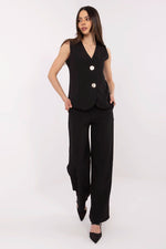 Sett Italy Moda til dame fra MS StyleHaven, størrelse s, med short, bukselengde long, kjolelengde midi, kjolestil wrap