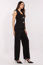 Sett Italy Moda til dame fra MS StyleHaven, størrelse s, med short, bukselengde long, kjolelengde midi, kjolestil wrap
