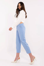 Elegante sigarettbukser for kvinner til dame fra MS StyleHaven, laget av polyester, farge Oransje, størrelse L, med short ermer, perfekt til casual; dress