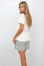 Pyjamas Momenti Per Me til dame fra MS StyleHaven, laget av Bomull, farge beige, størrelse L, med 45720 ermer, perfekt til casual; dress