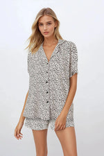 Pyjamas Momenti Per Me til dame fra MS StyleHaven, laget av Bomull, farge beige, størrelse s, med 45720 ermer, perfekt til casual; dress