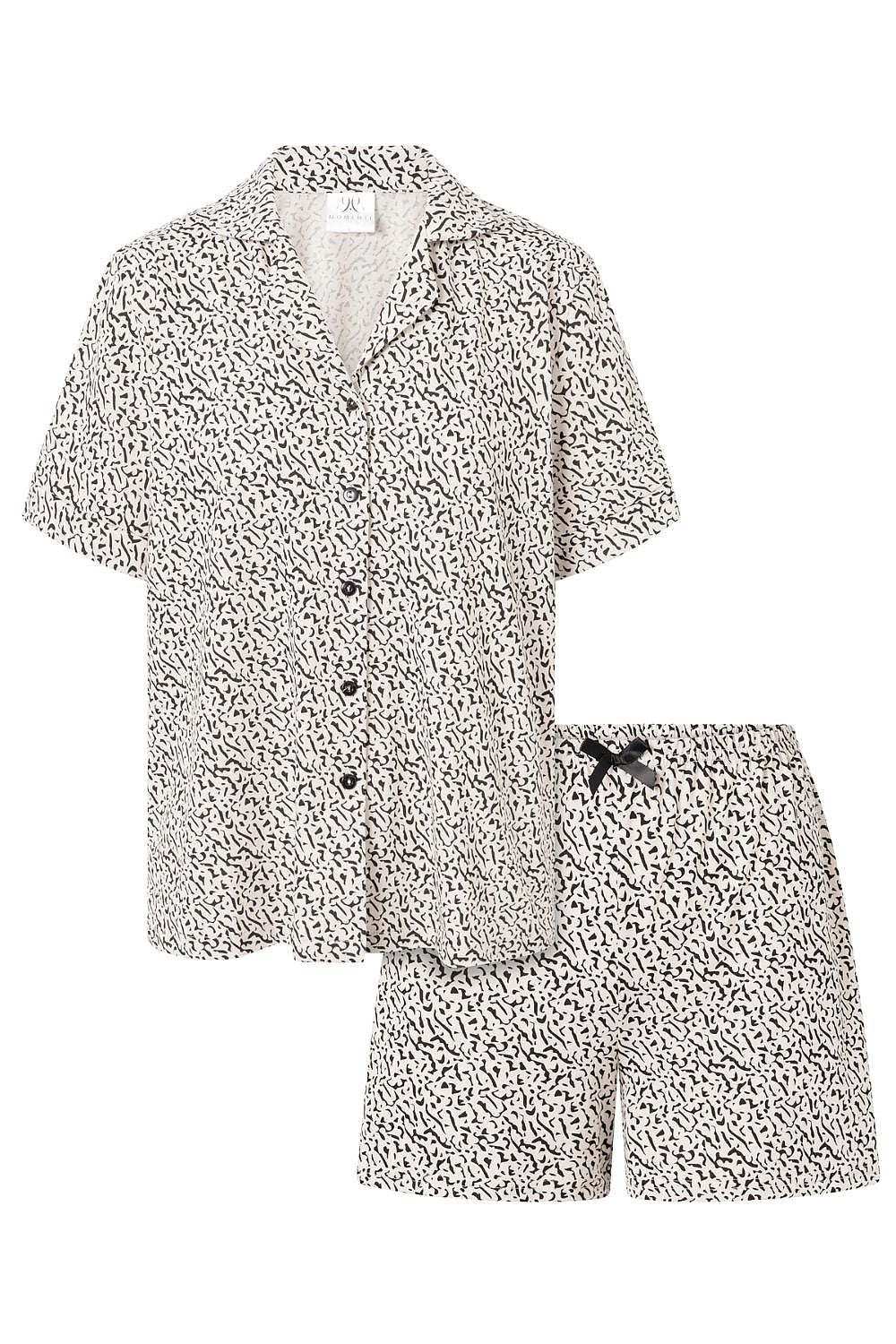 Pyjamas Momenti Per Me til dame fra MS StyleHaven, laget av Bomull, farge beige, størrelse M, med 45720 ermer, perfekt til casual; dress