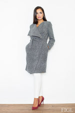 Høstkåpe Oversize - Figl til dame fra MS StyleHaven, laget av fleece; Viskose; polyester, farge Svart, størrelse L, med long ermer, perfekt til casual; dress