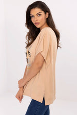 Trendy touch Blouse - FP til dame fra MS StyleHaven, størrelse L/XL, med short, bukselengde long, kjolelengde midi, kjolestil wrap