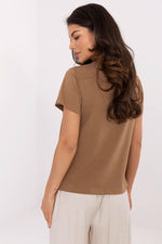 T-skjorte - FP til dame fra MS StyleHaven, størrelse XL, med short, bukselengde long, kjolelengde mini, kjolestil wrap