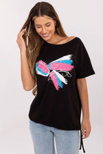 Casual T-skjorte til Dame - FP til dame fra MS StyleHaven, størrelse s, med short, bukselengde long, kjolelengde mini, kjolestil wrap