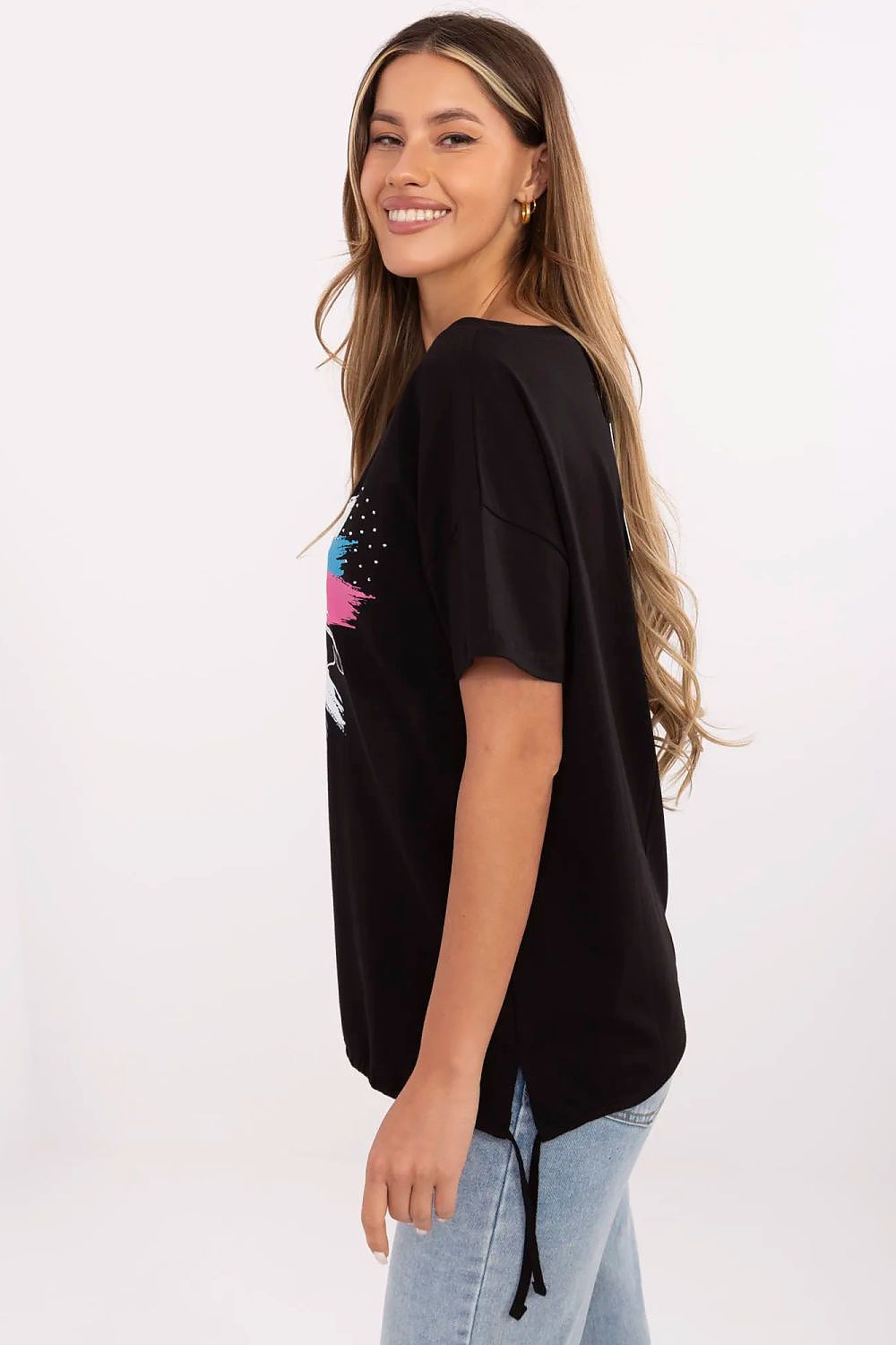 Casual T-skjorte til Dame - FP til dame fra MS StyleHaven, størrelse M, med short, bukselengde long, kjolelengde mini, kjolestil wrap