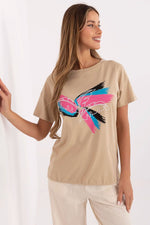 Casual T-skjorte til Dame - FP til dame fra MS StyleHaven, størrelse s, med short, bukselengde long, kjolelengde mini, kjolestil wrap