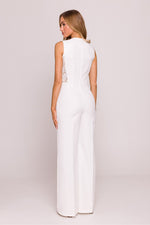 Klassisk Jumpsuit - Moe til dame fra MS StyleHaven, laget av polyester, farge Rosa, størrelse XL, med sleeveless ermer, perfekt til dress