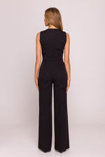 Klassisk Jumpsuit - Moe til dame fra MS StyleHaven, laget av polyester, farge beige, størrelse M, med sleeveless ermer, perfekt til dress