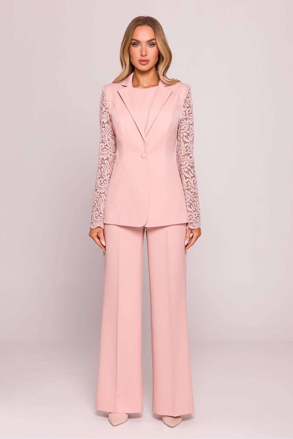 Jakke Moe til dame fra MS StyleHaven, laget av polyester, farge Rosa, størrelse M, med sleeveless ermer, perfekt til dress
