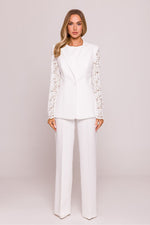 Jakke Moe til dame fra MS StyleHaven, laget av polyester, farge Rosa, størrelse XXL, med sleeveless ermer, perfekt til dress