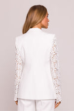 Jakke Moe til dame fra MS StyleHaven, laget av polyester, farge beige, størrelse s, med sleeveless ermer, perfekt til dress